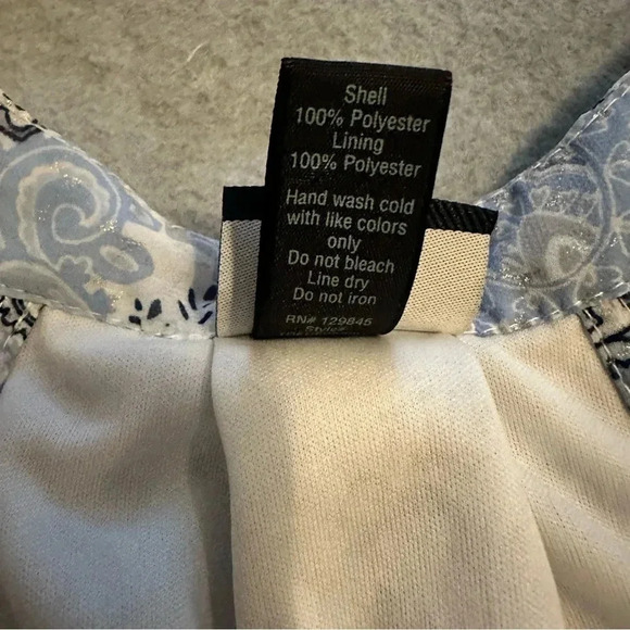 Daytrip Buckle Metallic Surplice Tank Top blue size M - Picture 8 of 8